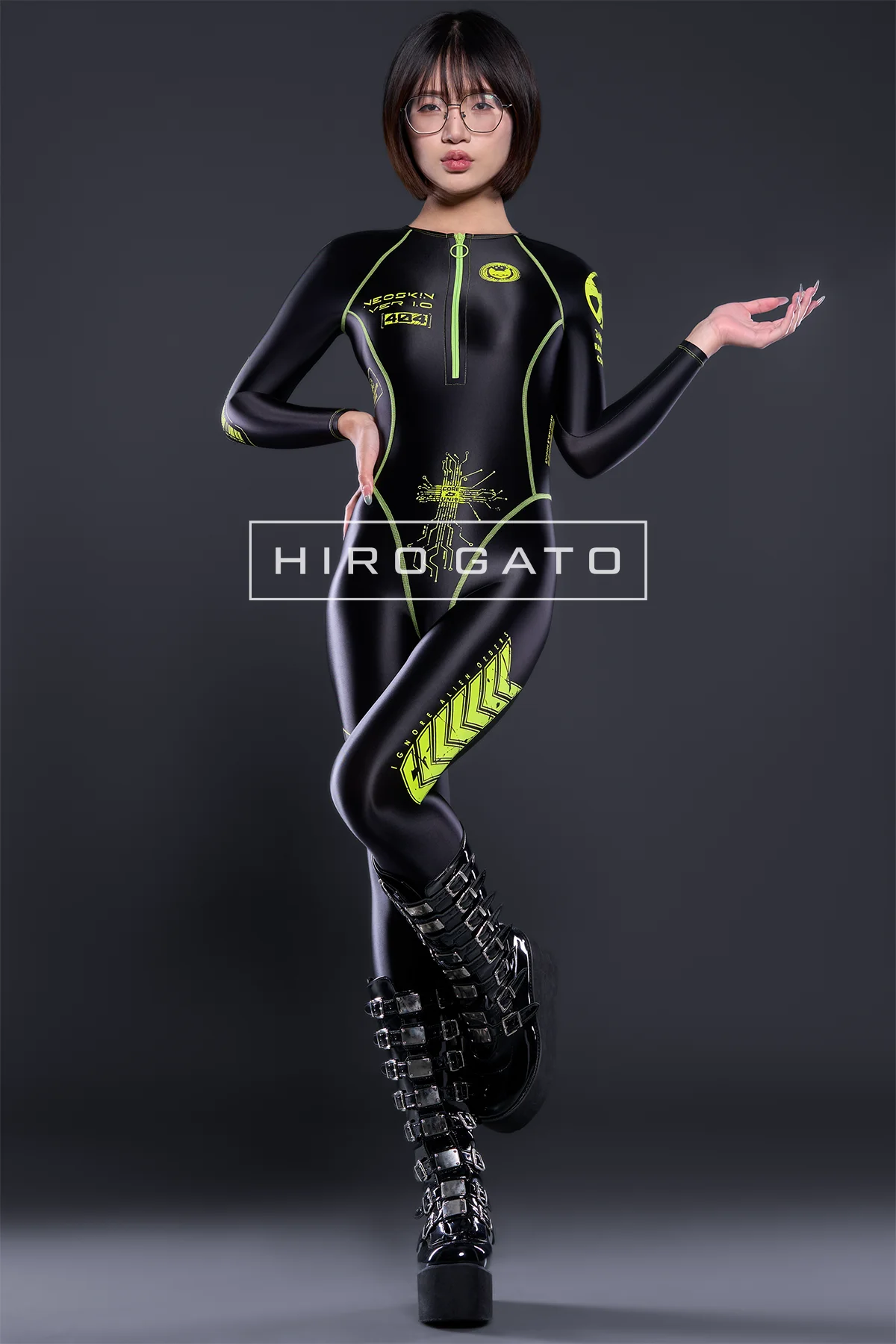 A Futuristic Spandex Catsuit view 8