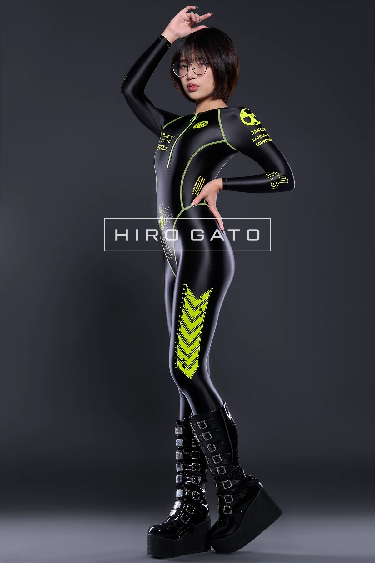 A Futuristic Spandex Catsuit view 5