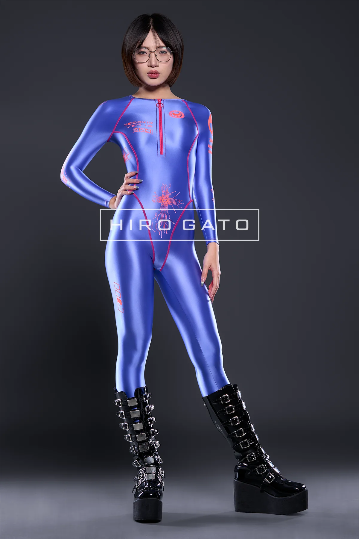A Futuristic Spandex Catsuit view 3