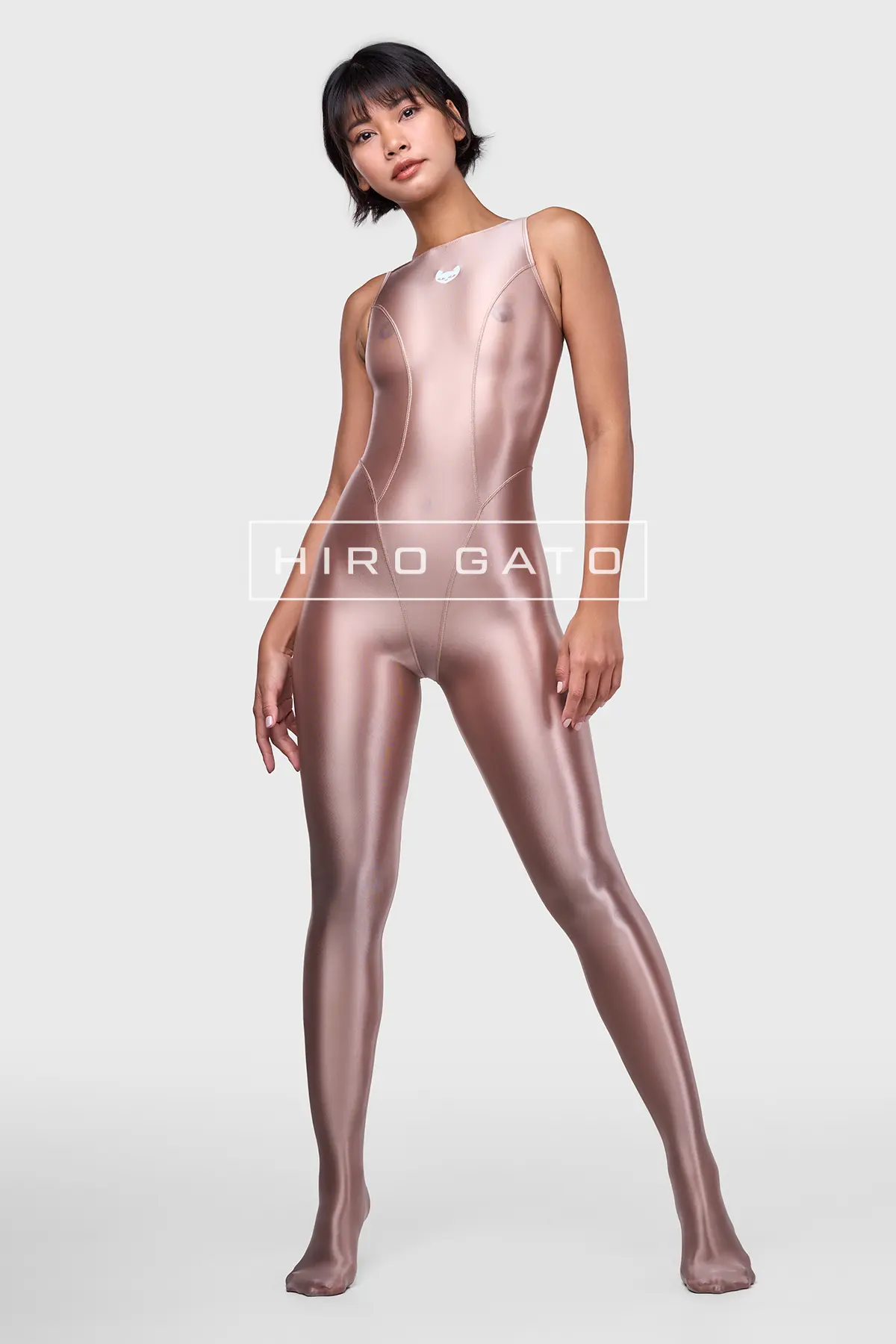 Sheer Nylon Unitard  Skincolor