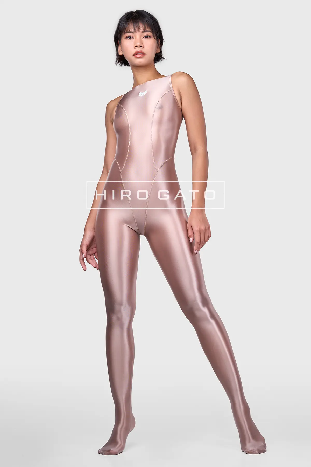 Sheer Nylon Unitard  Skincolor view 6