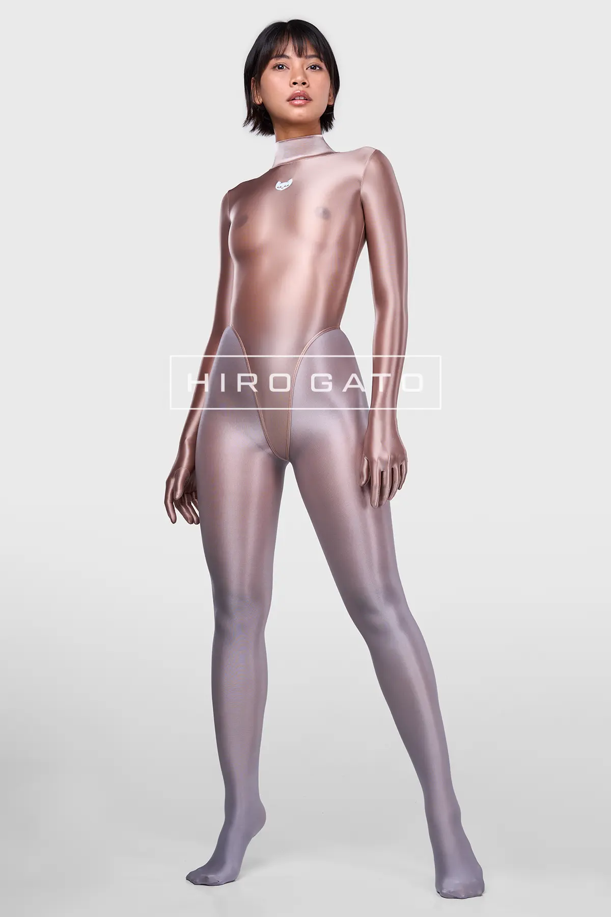 Sheer Nylon Leotard  Skincolor view 2