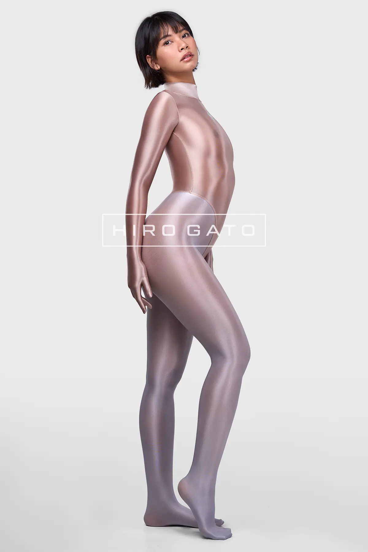 Sheer Nylon Leotard  Skincolor view 5
