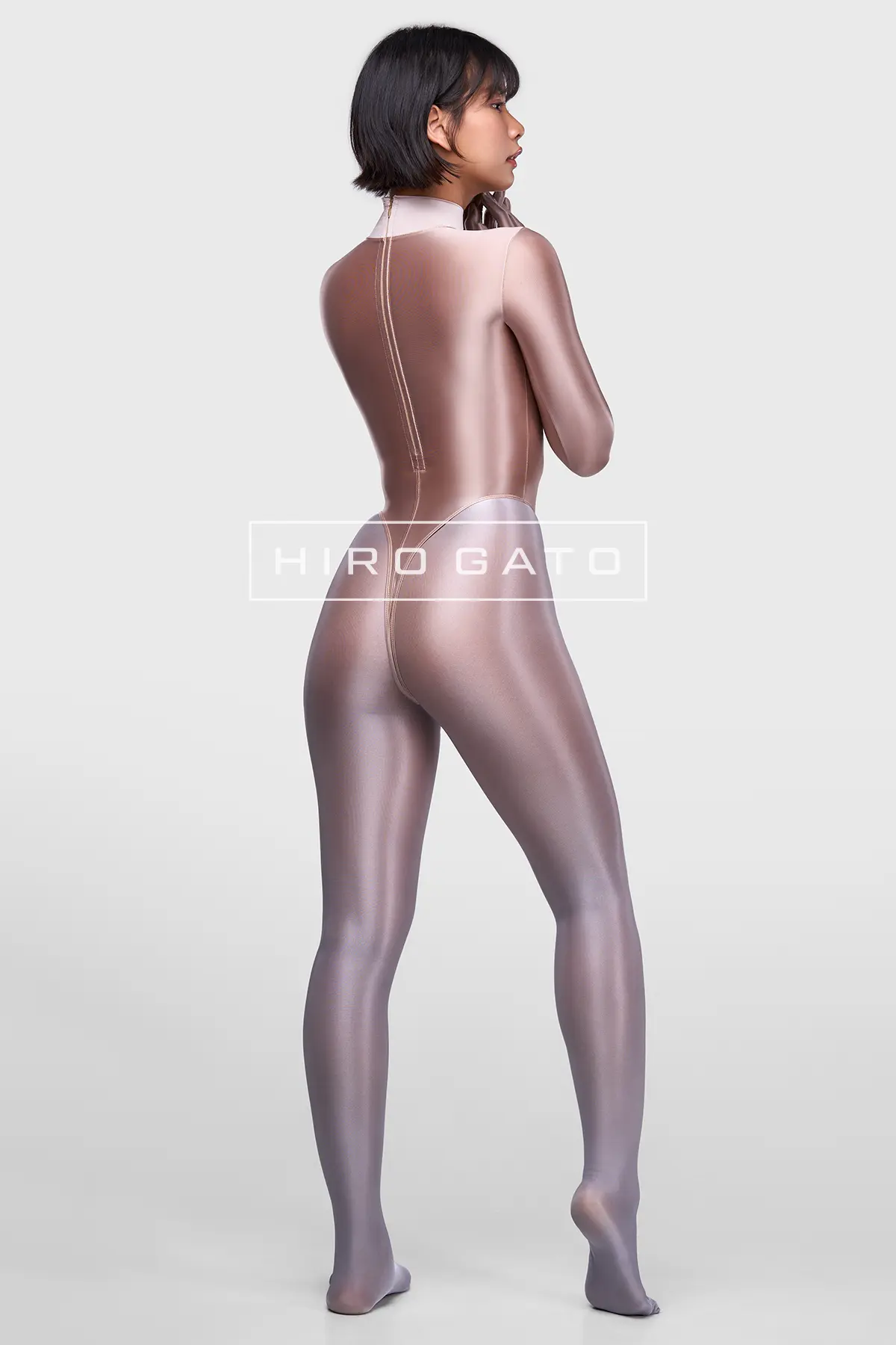 Sheer Nylon Leotard  Skincolor view 6
