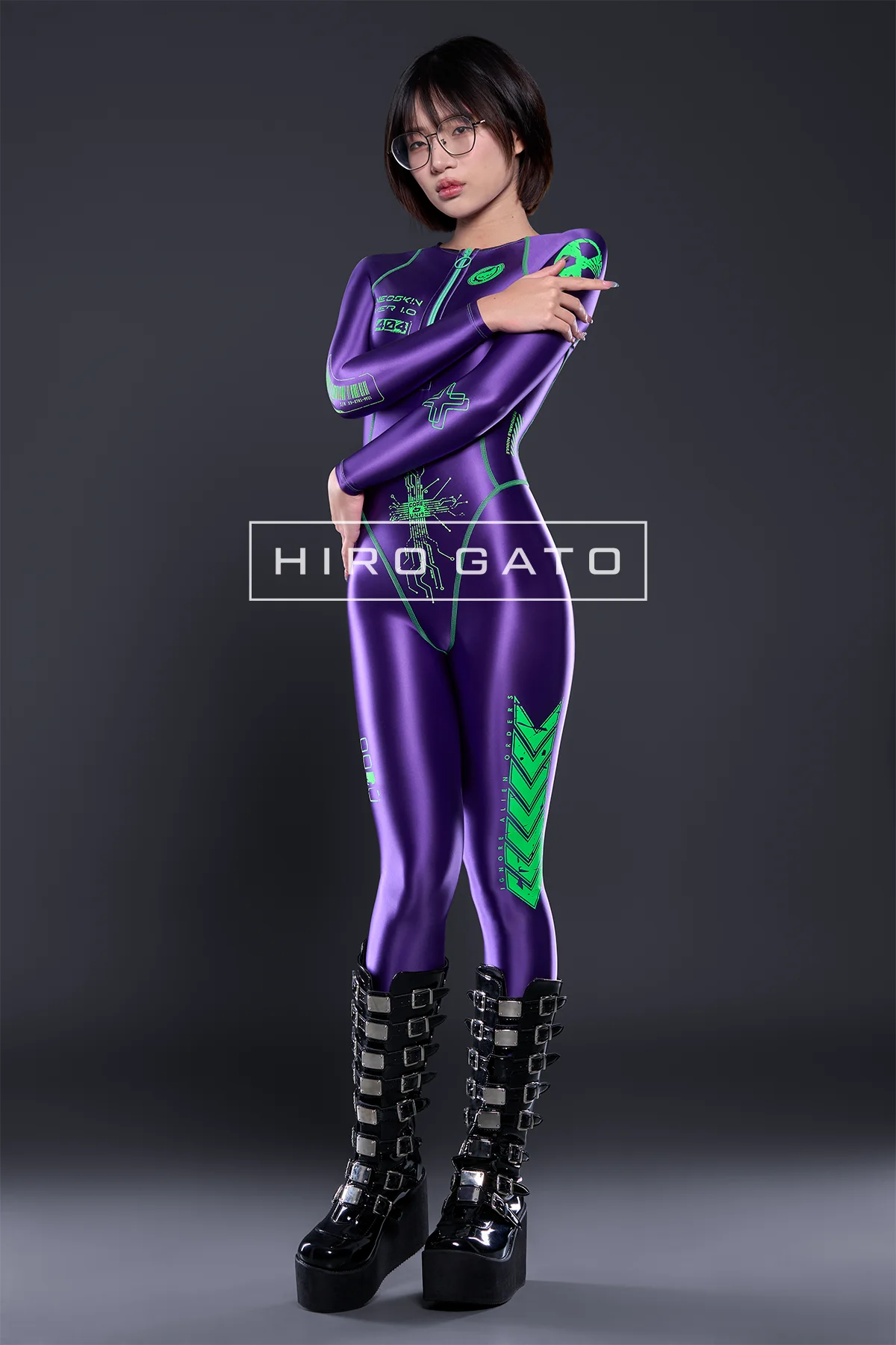 A Futuristic Spandex Catsuit view 4