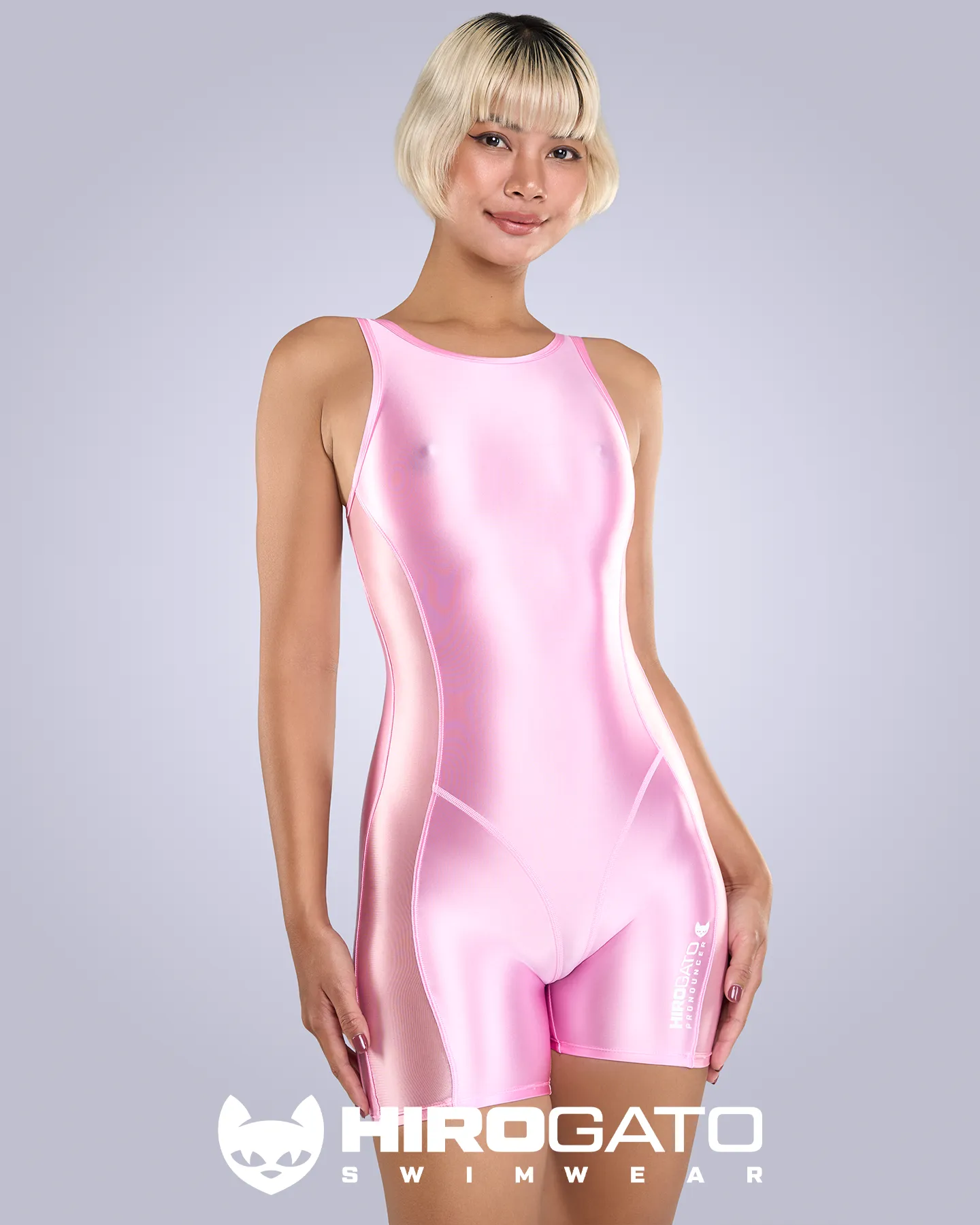 'Pronouncer' One Piece Scrunch Bottom Swimsuit Cherry Blossom view 3