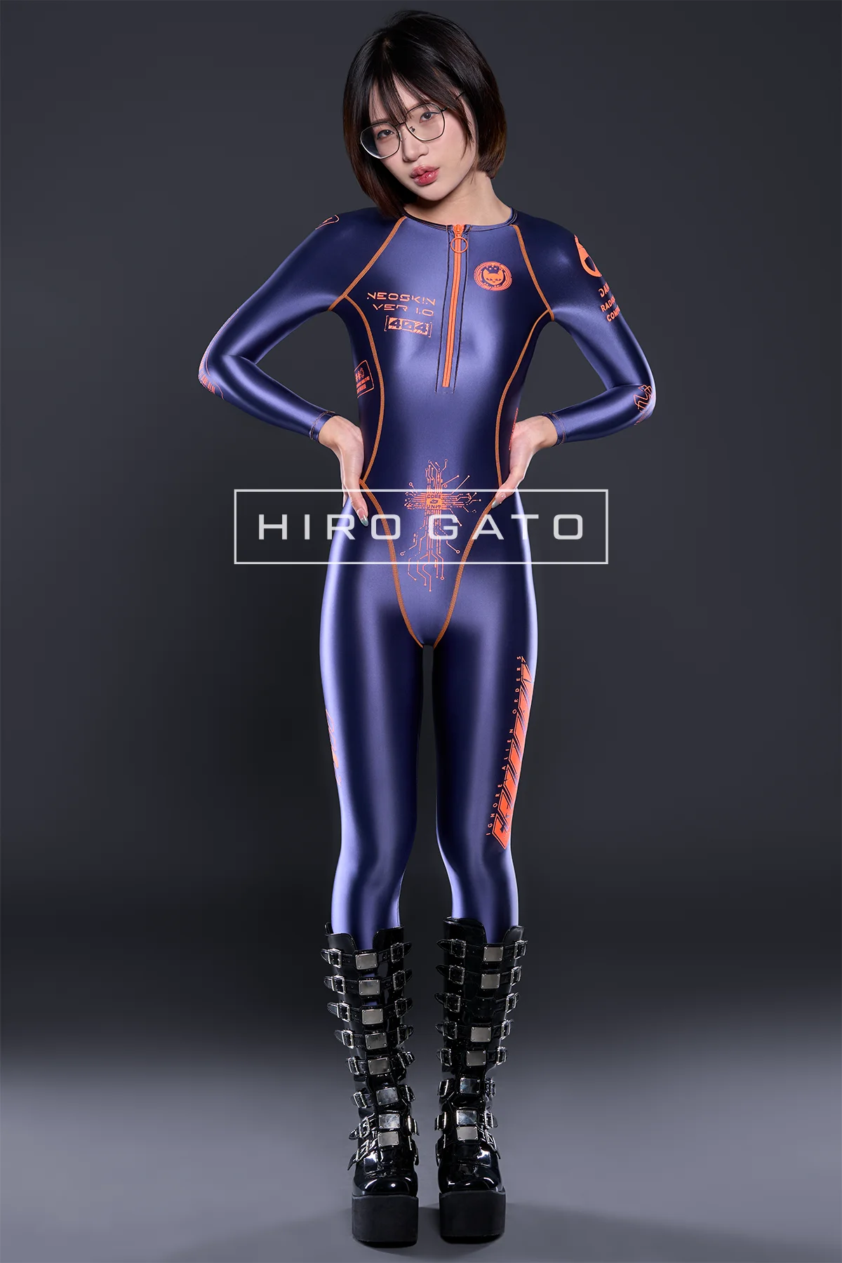 A Futuristic Spandex Catsuit view 2
